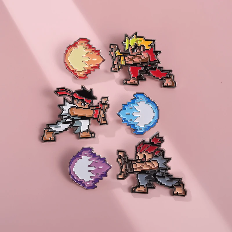 Childhood Arcade Pixel Game Peripheral Enamel Pins Custom Personalized Creative Brooches Lapel Badges Jewelry Gift for Kids image 2