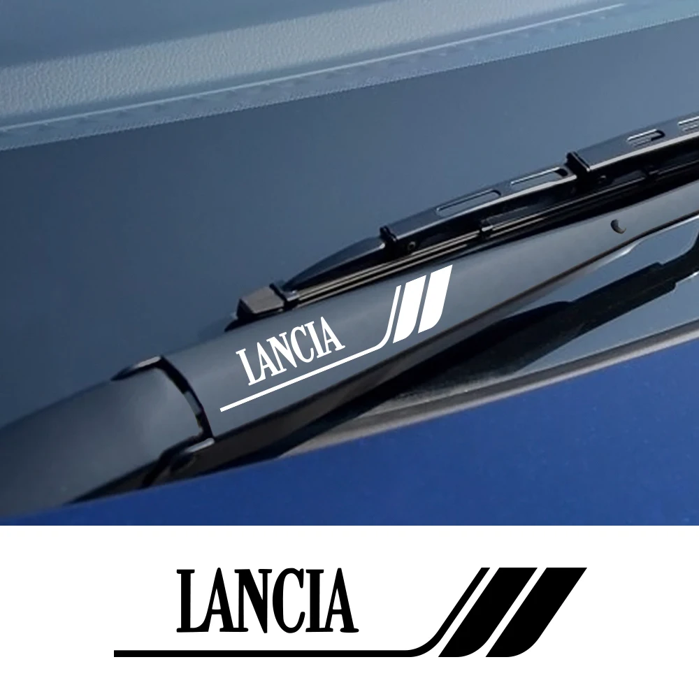 For Lancia Delta Ypsilon Phedra STRATOS Y Thema Car Windshield Wiper Stickers Auto Exterior Decorative Tuning Accessories