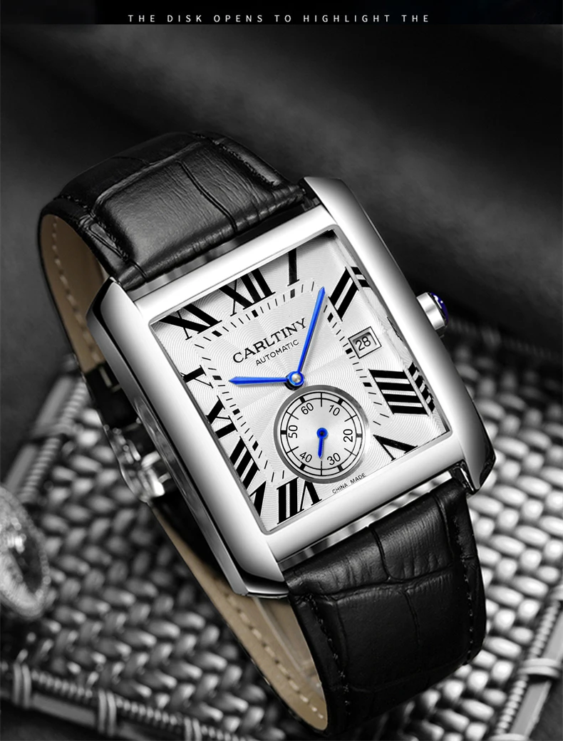 自動巻き時計メンズ高級機械式腕時計トップブランドのドレス