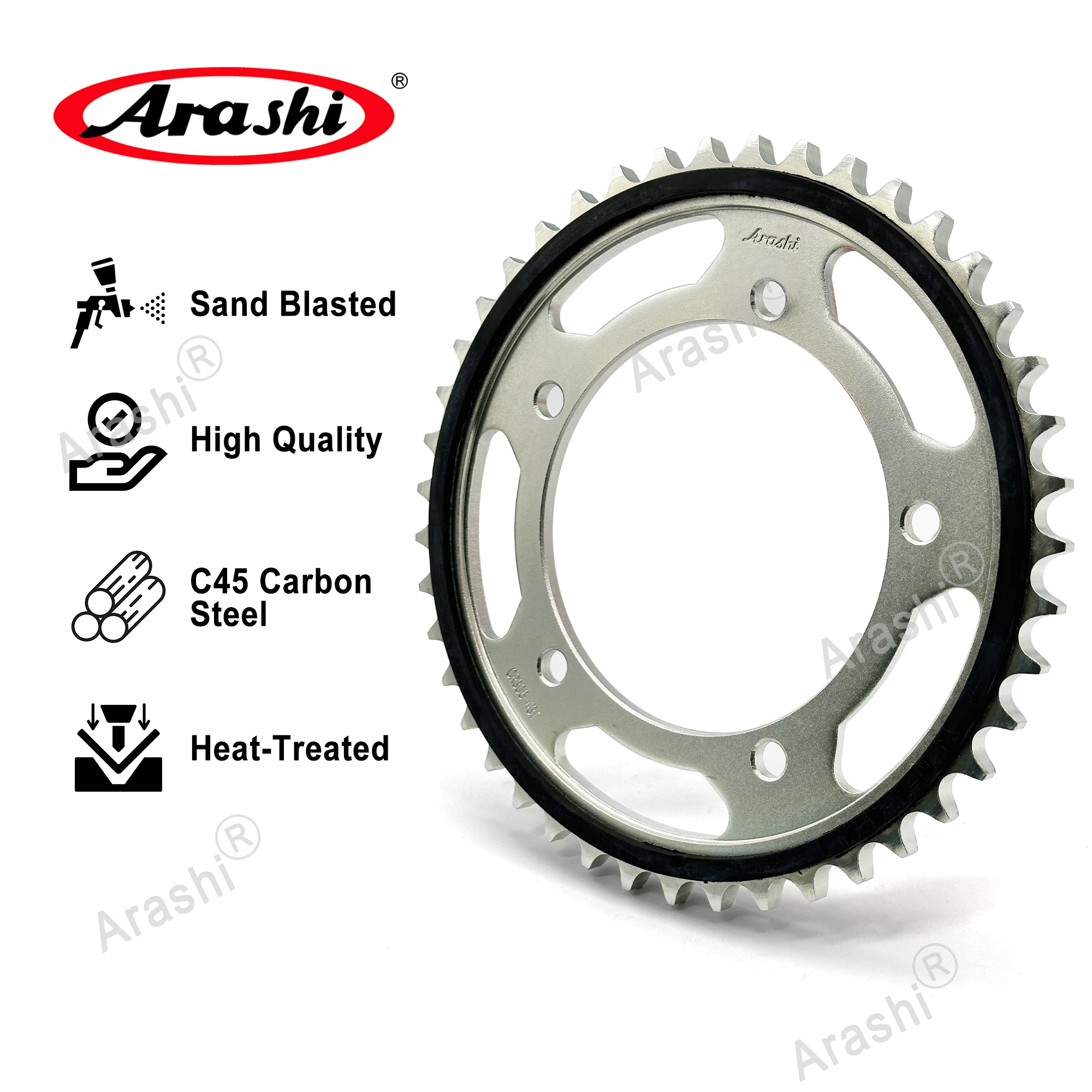 ضرس خلفي من أراشي لـ Kawasaki Ninja400 2018 2019 2020 ضرس محرك 520 درجة 41 أسنان مناسبة Ninja500 2006 2007 2008 2009 #5