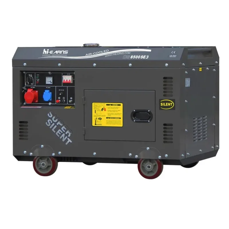 Hi-earns Brand 6KW 7KVA Silent Type Air-cooled Engine Diesel Generator Price