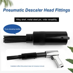 Pneumatic Needle Bundle Deruster Head Rust Removal Head with 19 Needle Rust Welding Slag Removal Hammer Small Tools Accessories