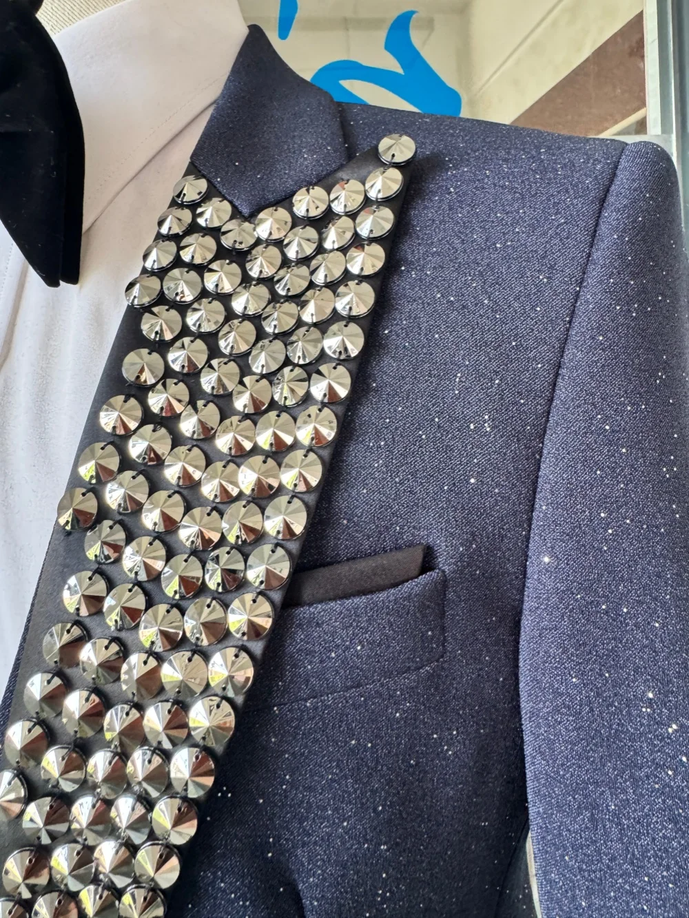 Glitter Men's Luxury Suit Set 3 Pieces Host Costumes Handsome Man Tuxedo Party Prom Wear Premum Elegant Suits For Wedding