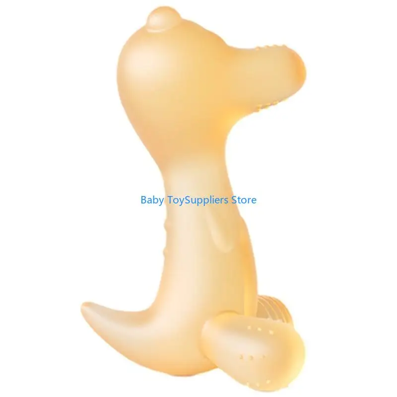 

R1WF Soothing Teether Educational for Infant Dinosaur Shaped Teether