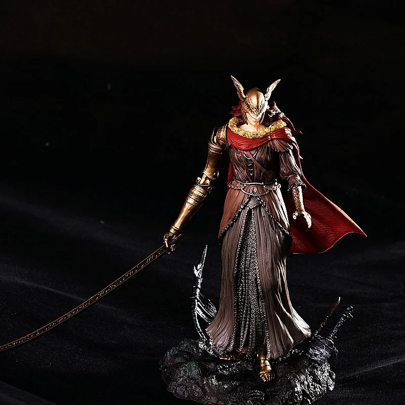 Elden Ring Valkyrie Malenia Blade Of Miquella Gold Mask Edition 24cm Pvc Figure Collectible Statue Game Merch  Kids Toys Gifts