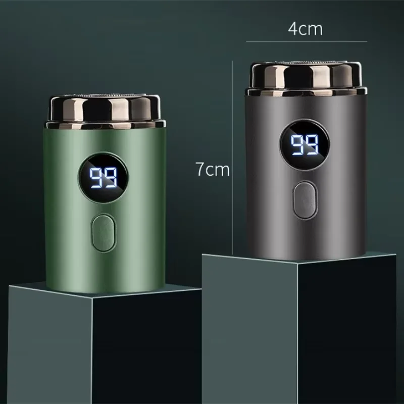 Männer Elektrische Mini Rasierer Wiederaufladbare Typ-c Lade Auto Tragbare Led Digital Display Nass & Trocken Rasierer Männer Frauen hause Rasierer