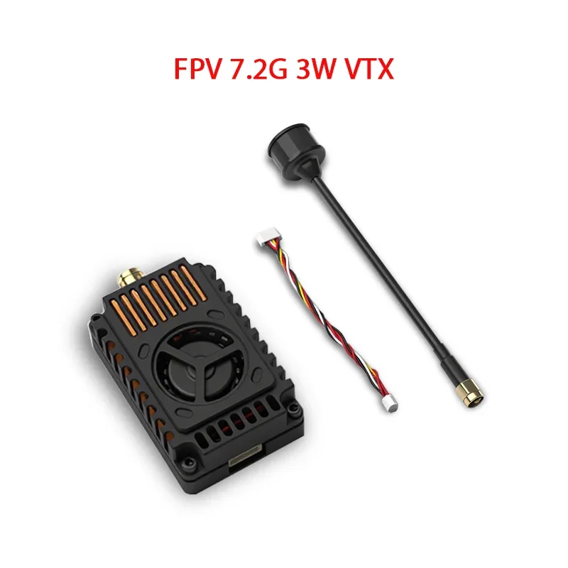AvaCore7.2GHz 3W 64CH FPV Drone Video Transmitter VTX High Power Analog Wireless Transmission For Racing Aerial Drones