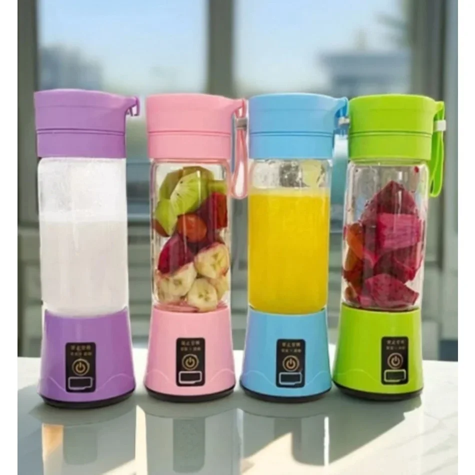 Portable Mini Blender for Shakes and Smoothies Rechargeable USB 380ML Traveling Fruit Juicer Cup Hand Fruit Blender Juicing Cup