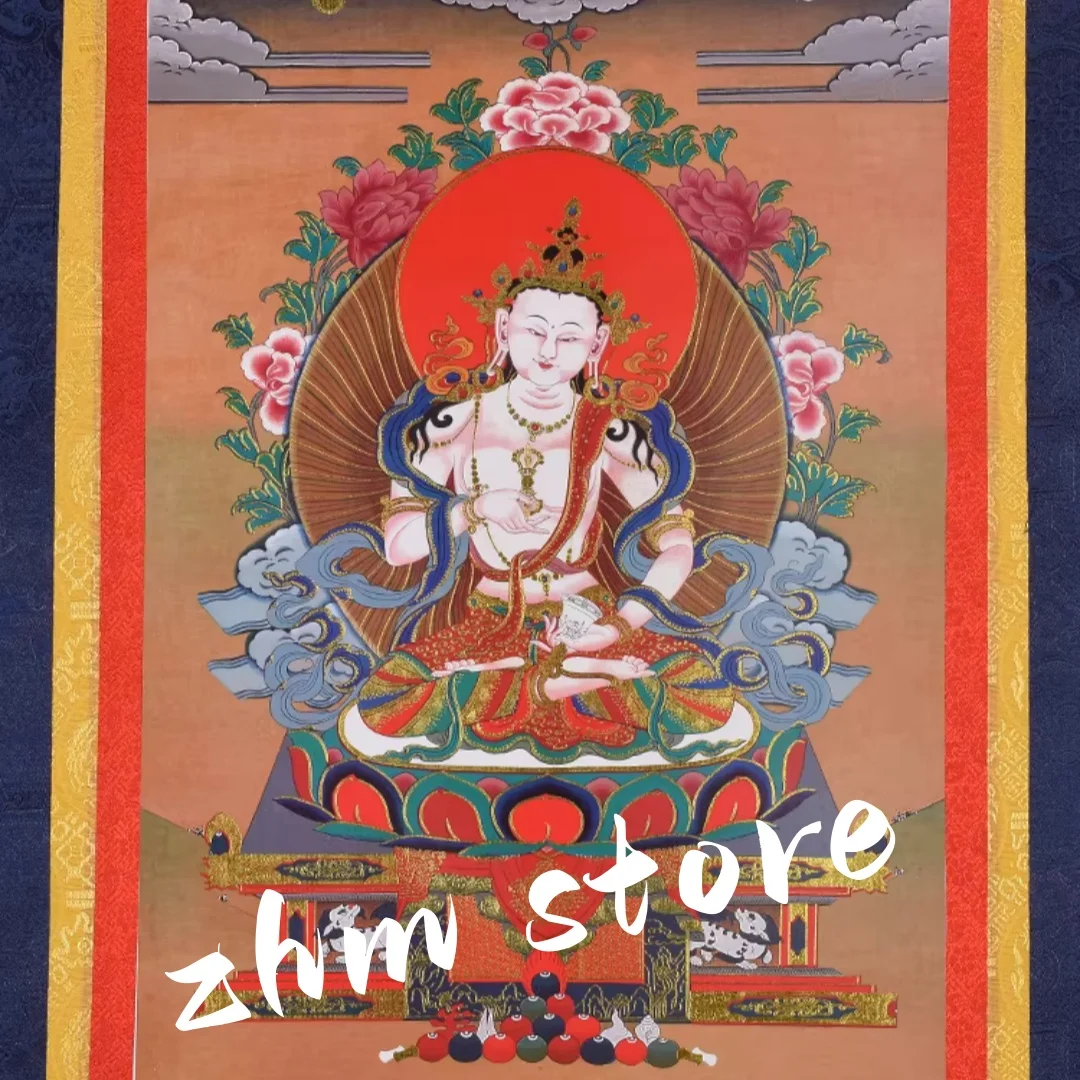 Thangka hanging painting bronzing vajrasattva Buddha statue Thangka Buddha Hall dedicated decorative murals.