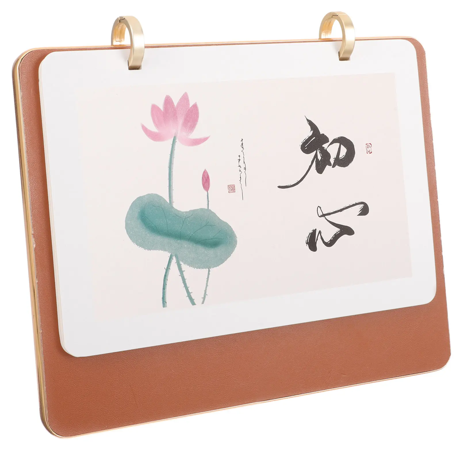 

Desk Calendar 2024 Solid Wood Simple Style Sturdy Standing Holder Office Tabletop Decorative Monthly Flip Calendar Daily Use