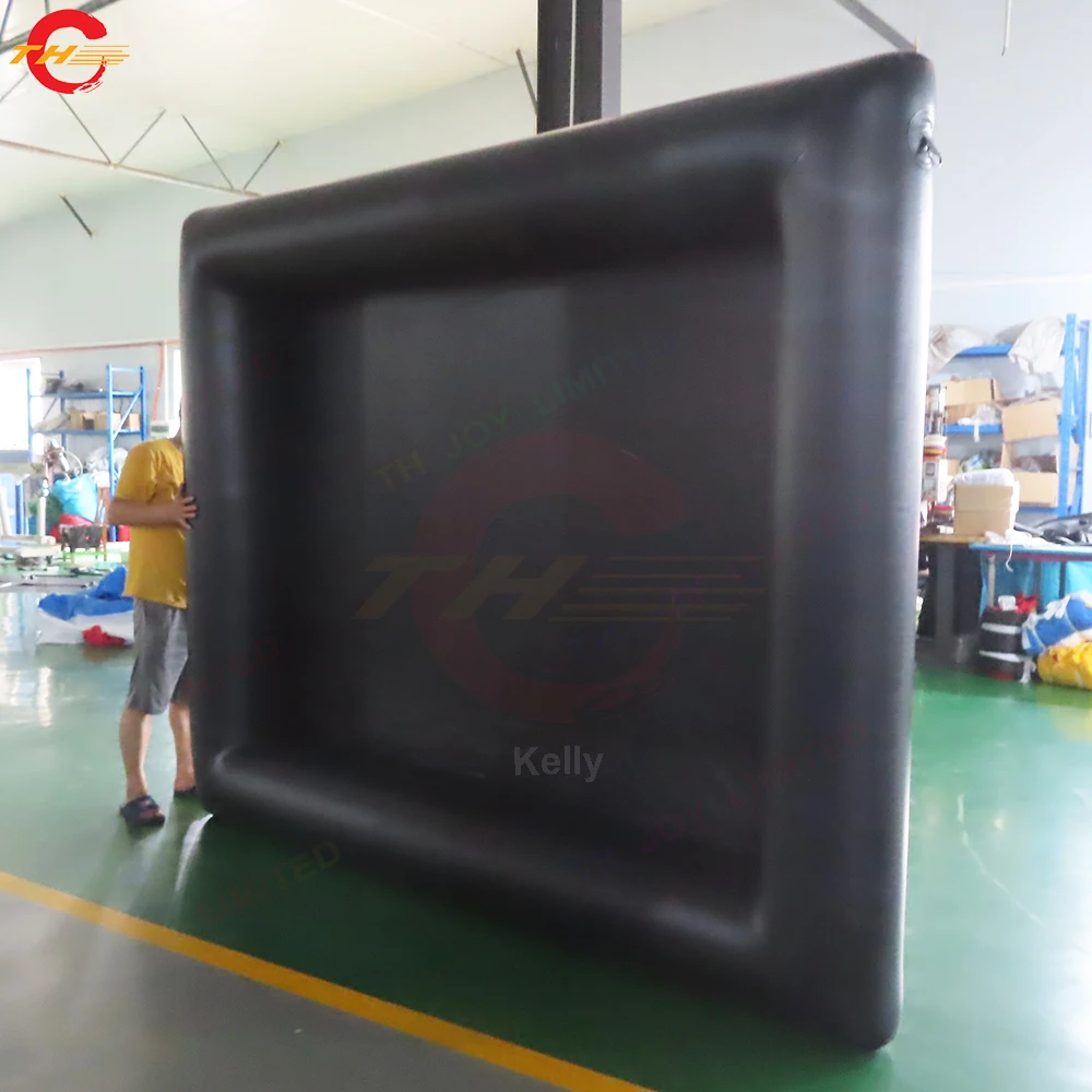 شاشة عرض أمامية للسينما الداخلية قابلة للنفخ مقاس 16:9 مقاس 100 بوصة شاشات هوائية للمسرح الخارجي والمنزلي