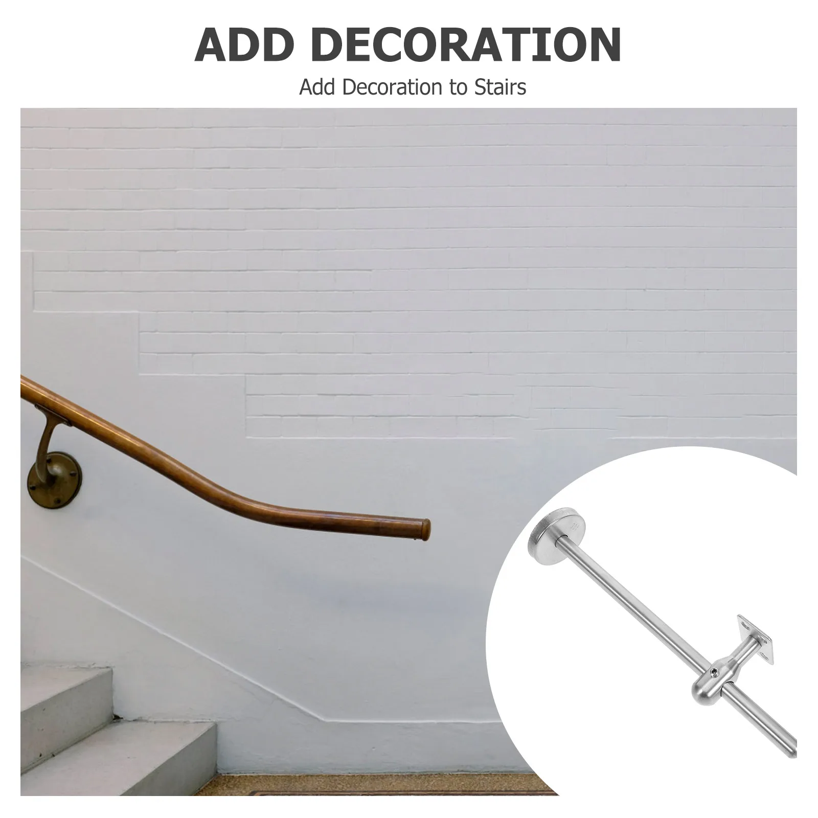 

Adjustable Stainless Steel Handrail Bracket Indoor Stair Railings Support Hardware Railing Bracket For Safe Stable Banister