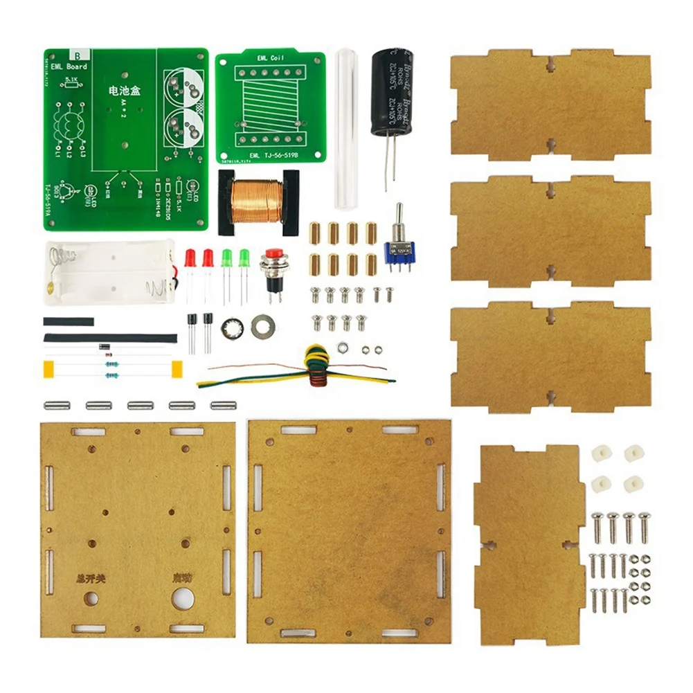 Gift For Her Electromagnetic Launch Game Boost Converter Module Analog Transmitter DIY Electronic Kit With Shell