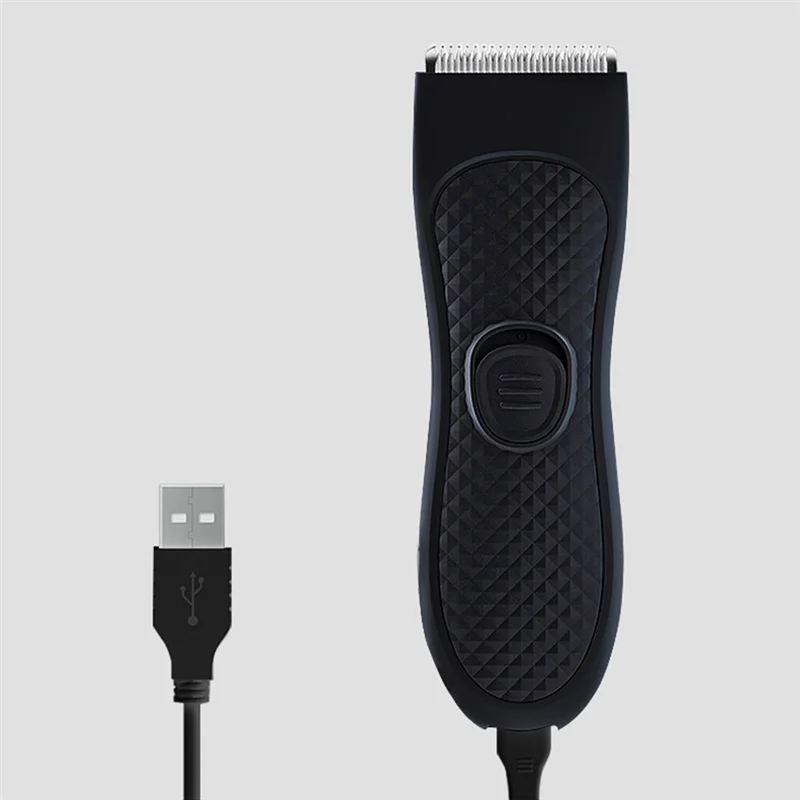 B59B-1Set Men's Electric Trimmer Pubic Hair Removal Intimate Areas Body Clipper ABS Epilator Rechargeable Shaver