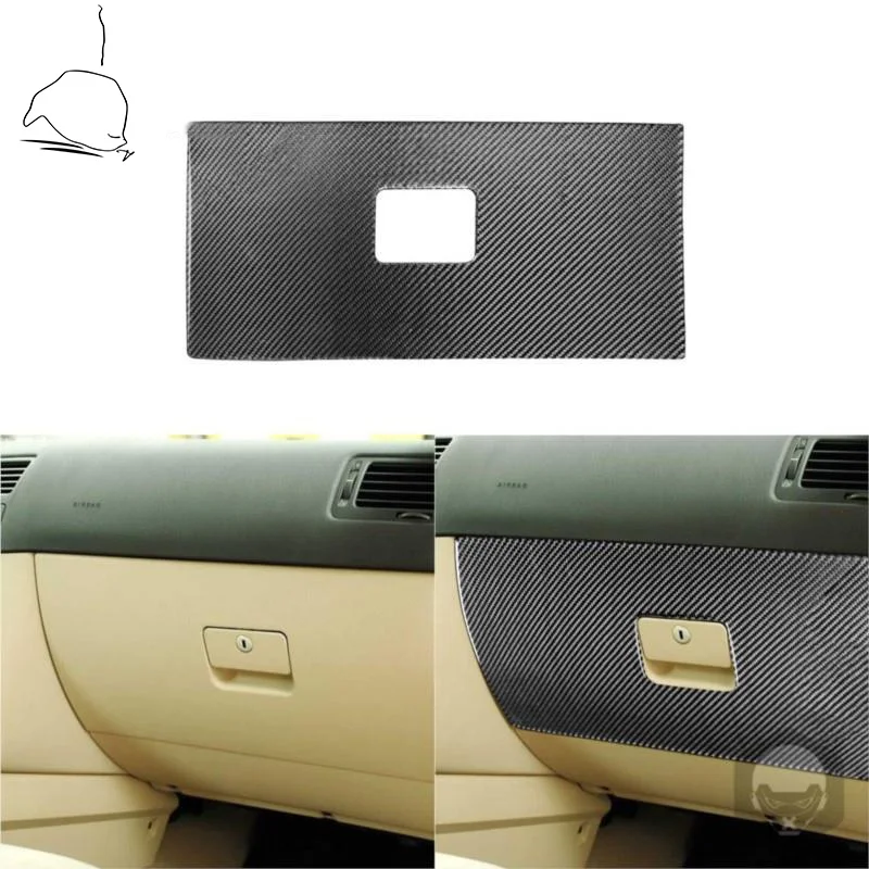 

For Volkswagen VW Golf 4 MK4 1999-2004 Black Carbon Fiber Styling Stickers Co-Pilot Interiors Glove Box Covers Car Accessories