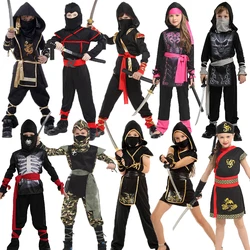 Umorden Costumi di Halloween Ragazzi Drago Ninja Costume Ragazze Guerriero Cosplay Festa di Carnevale Fancy Dress Up per Bambini Bambini