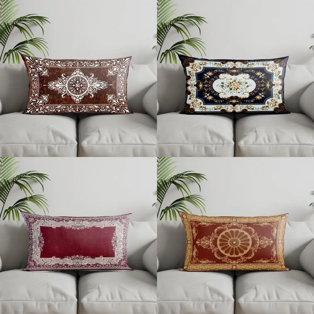 Home Decor Oriental Pattern Rectangle Pillowcase Suitable For Sofa Bedroom Car Pillow Cover Cushion Rectangular Back Cushion
