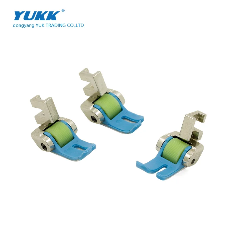 

Old Foot Sewing Machine Teflon Roller Presser Foot Plastic Presser Foot Thick And Thin Material Wheel Presser Foot Green Roller