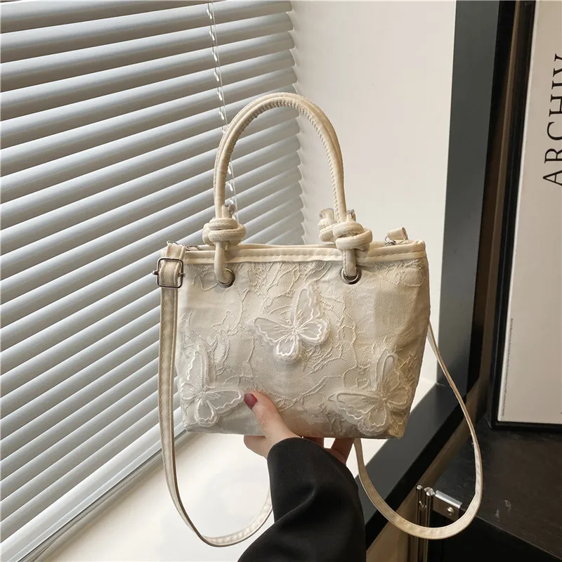 

Fashion Butterfly Shoulder Bucket Bags for Women Elegant Ladies Handbags Small Tote Causal Versatile Female Phone Messenger Bag