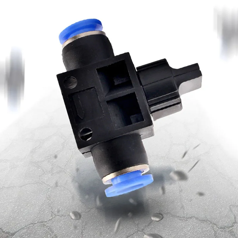 Válvula de plástico de inserción rápida, componente neumático, conector rápido, Hvff-6/8/10/12, Hvff