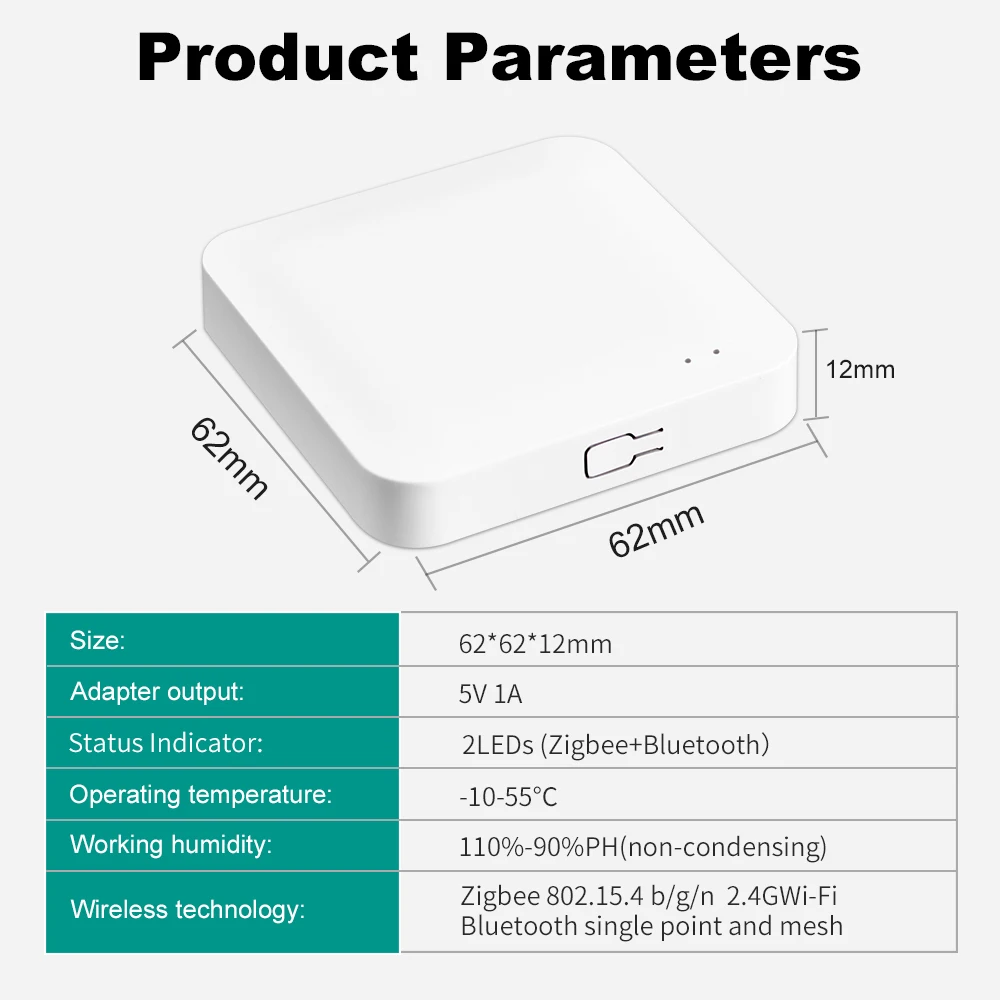 Tuya Smart ZigBee/Bluetooth Multi Mode Gateway Hub Bridge Smart Home Control Smart Life APP Remote Control For Alexa Google Home