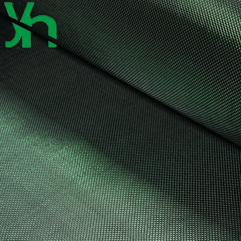 green metal carbon fiber cloth, 100% 3k carbon fiber + green metalsilk ,DIY customized surface decoration