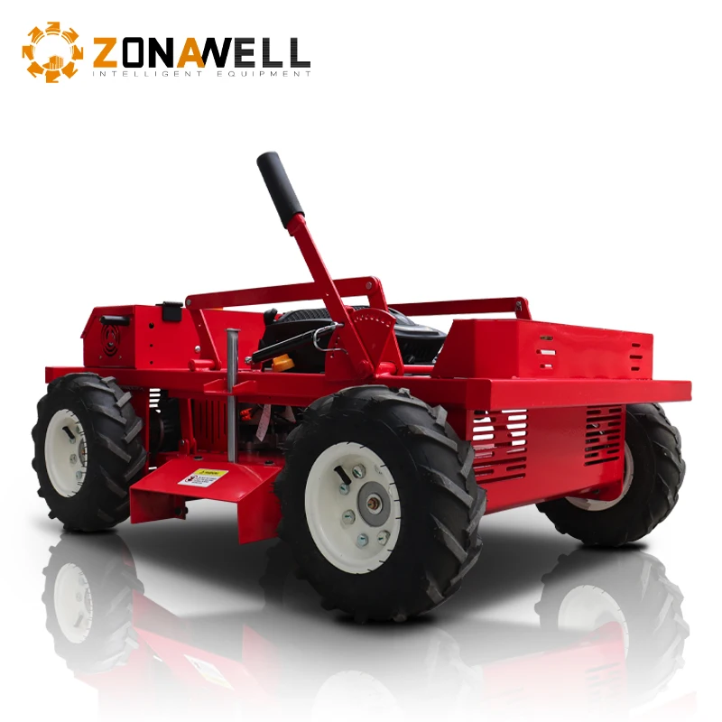 Custom high quality all terrain lawn mower, industrial grade durable smart remote control, 600mm mowing width zero turn
