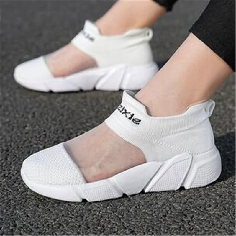 Men\'s Sneakers Shoes for Women Tennis Trend Socks Walking Shoes Loafer Breathable Casual Running Summer Green Large Size 35-47