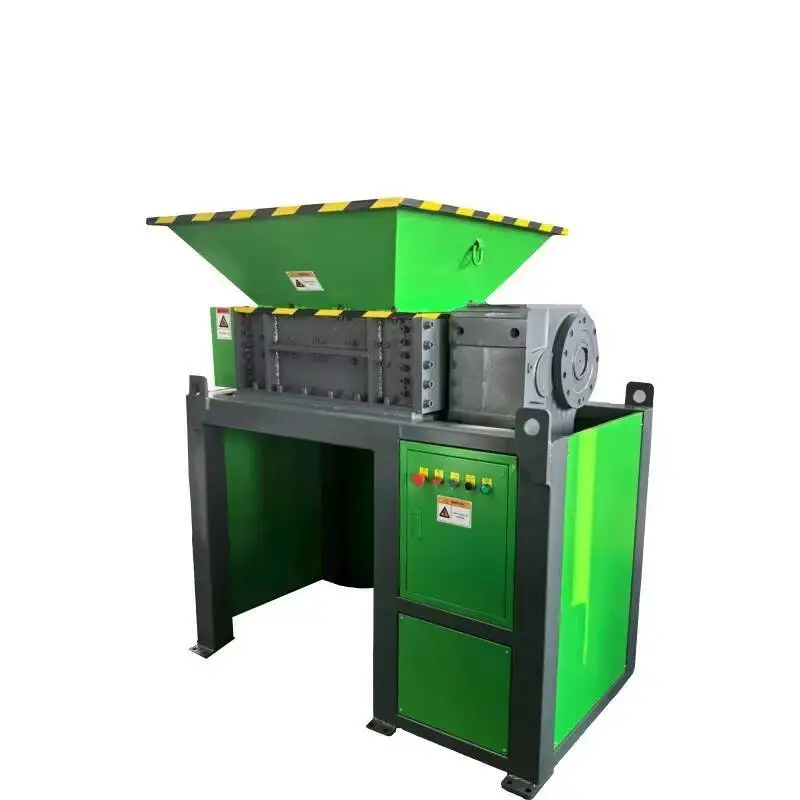 Novo eixo duplo sucata de metal alumínio para reciclagem de papel de madeira de aço inoxidável-fio de cobre e triturador de plástico