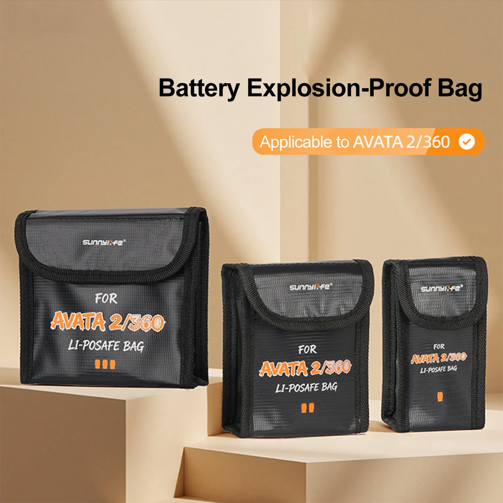 Safe Bag Fit for Avata 2 for LiPo Battery Accessories Safe Transport Protective Case Fireproof & Explosion-Proof Dustproof - view 4