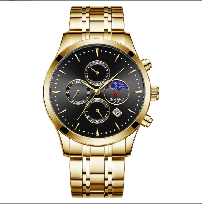 Fashion Multi Functional Calendar Sports Business Men's Watch