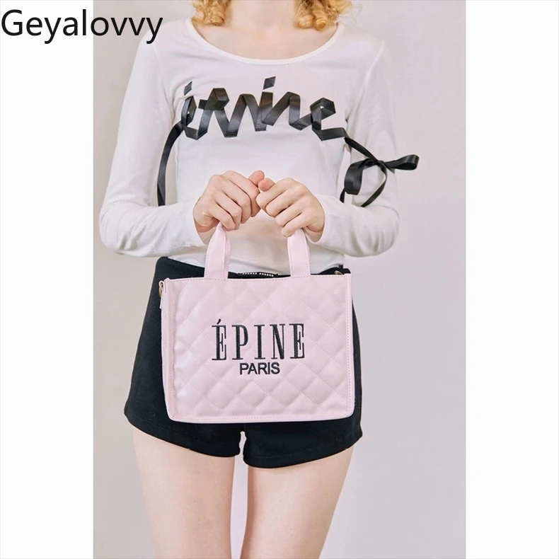 2025 New Women's Bags Fashionable Simple Versatile Leather Embroidered Messenger Shoulder Bag Fashion Lady Casual Handbag