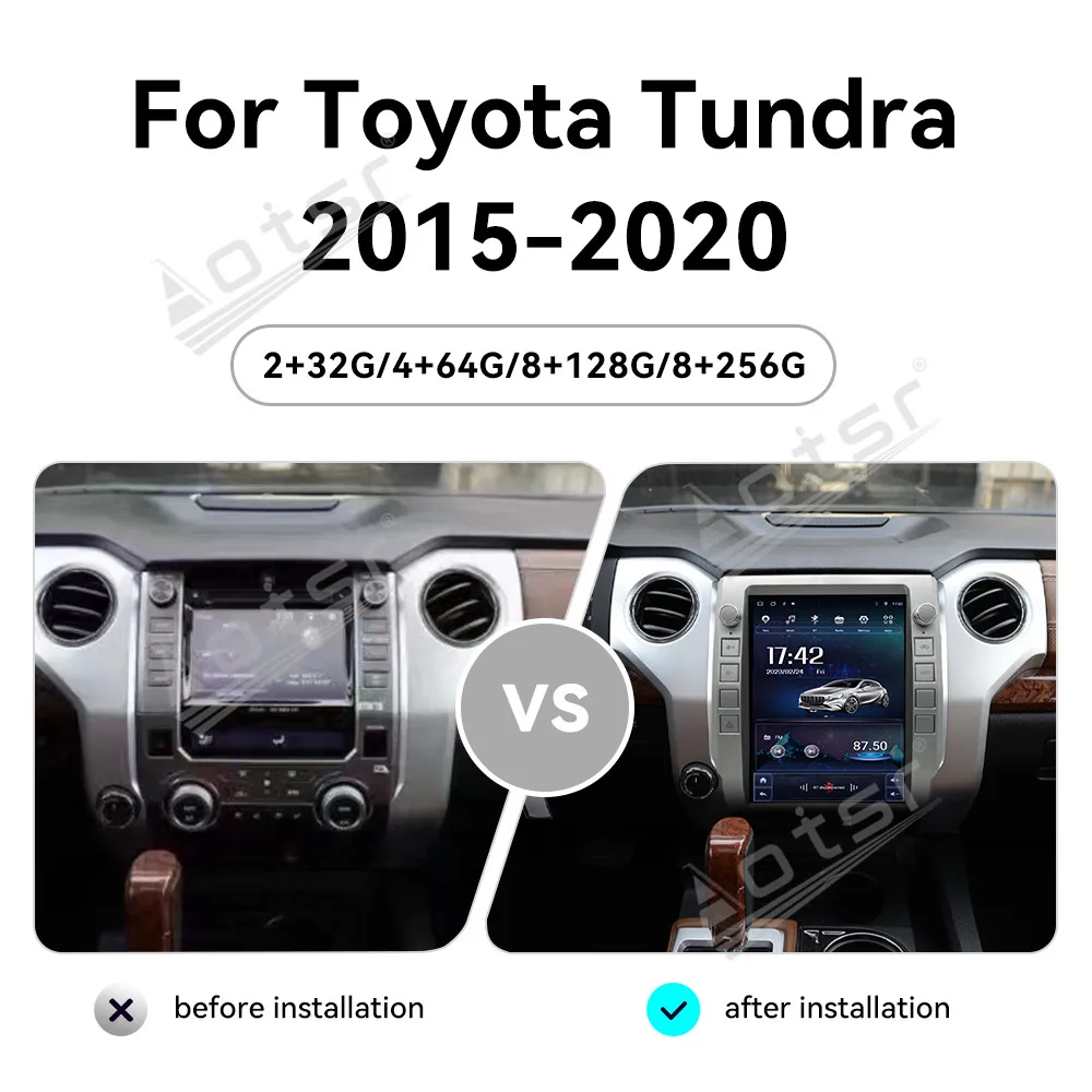 Car Multimedia Automotive Player For Toyota Tundra 2015 2016 2017 2018 2019 2020 Android GPS Navi Car Radio Stereo Head unit