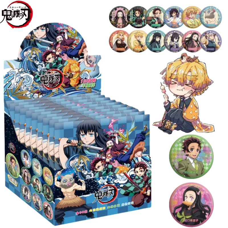 

Новый Demon Slayer Kamado Nezuko Tokitou Muichirou мультфильм-сюрприз тайная коробка значок брошь аксессуары подарочная коробка праздничные подарки