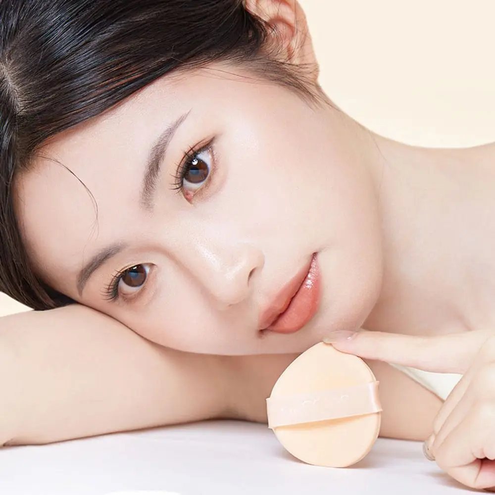 5 szt. Serduszka/Okrągłe Zmywalne Sektorowe Poduszeczki na Palce Wielokolorowe Wielokrotnego Użytku Mieszane Gąbki Kosmetyczne Aksamitne Do Użytku na Sucho i Mokro