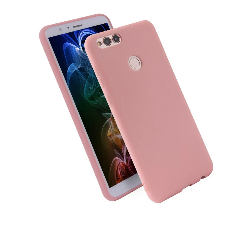 Candy Color Silicone Phone Case For Huawei Honor 7X 8X 8C 8A 8S 9 10 Lite Y5 Y6 Y7 Prime Y9 2018 Soft TPU Back Cover