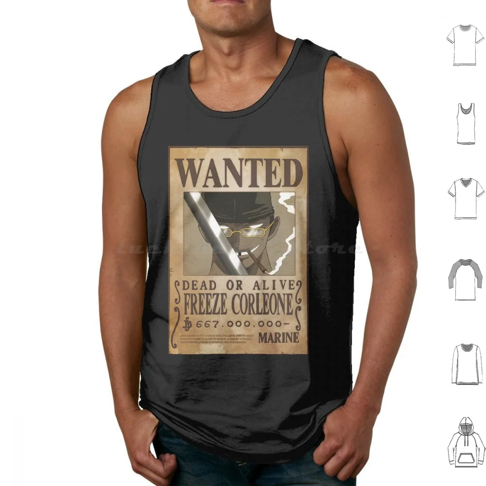 Freeze Corleone Wanted Tank Tops Print Cotton Freeze Corleone Ekip 667 Rap French Lmf Wanted