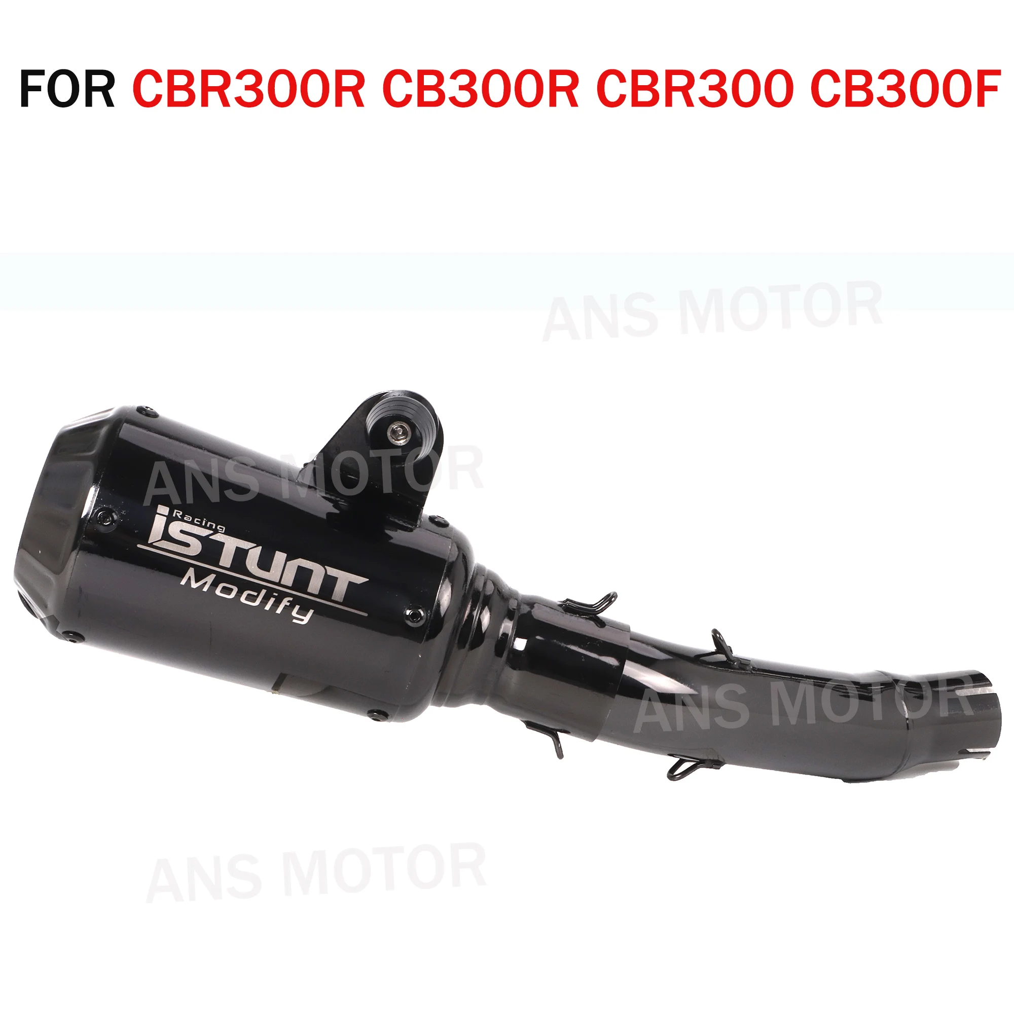 

Motorcycle Exhaust Stainless Steel Slip On Exhaust System For CBR300R CB300R CB300F CBR300