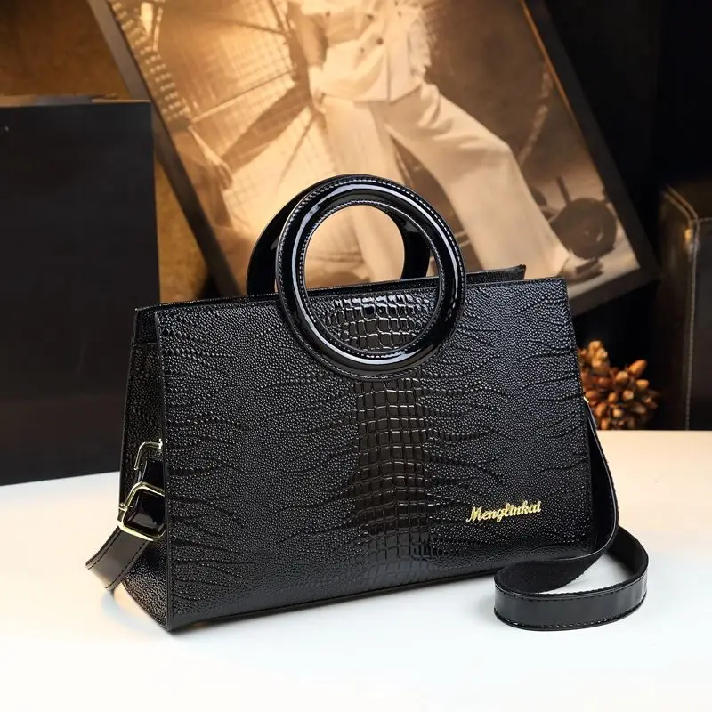 

Designer Brand's New Leather Tote Bag Alligator Print Crossbody Handbags for Women Hot Selling Sac À Main Femme
