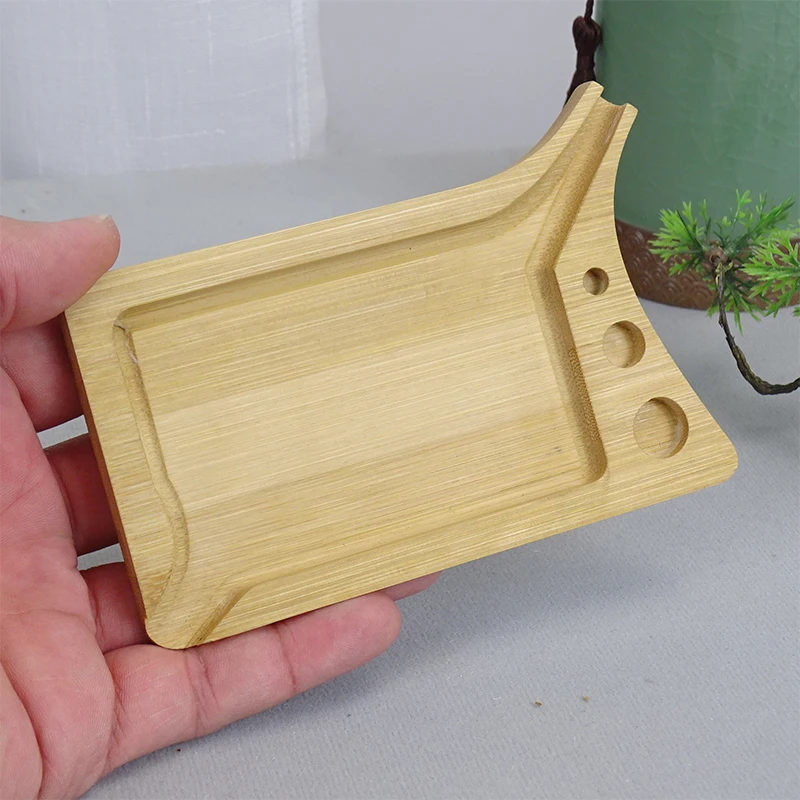 Bamboo Tobacco Rolling Tray Smoking Paper Cone Holder Handmade Rolling Tool Cigarette Roller Tray Accessories