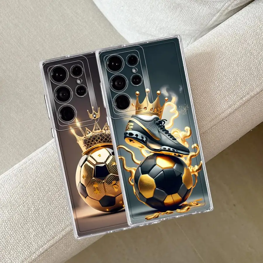 Case for Samsung Galaxy S26 S24 S25 Edge S23 Ultra S21 S22 FE Note 20 10 S20 Plus Phone Cover Cool Football