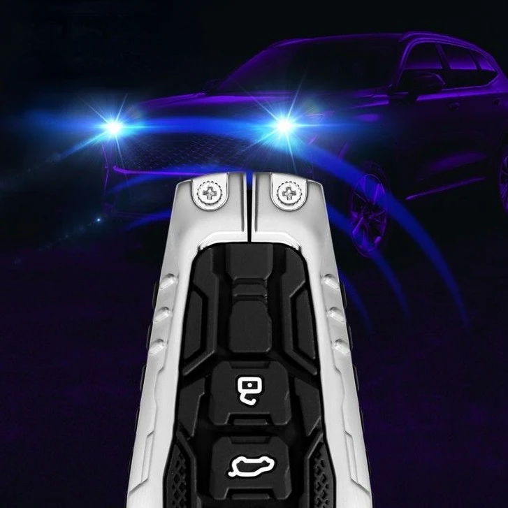 

For Chery Jaecoo 6 J6 ICAR 03 2024-2026 Zinc Alloy Silver Car Key Case Keyless Cover Key Shell Car Accessories