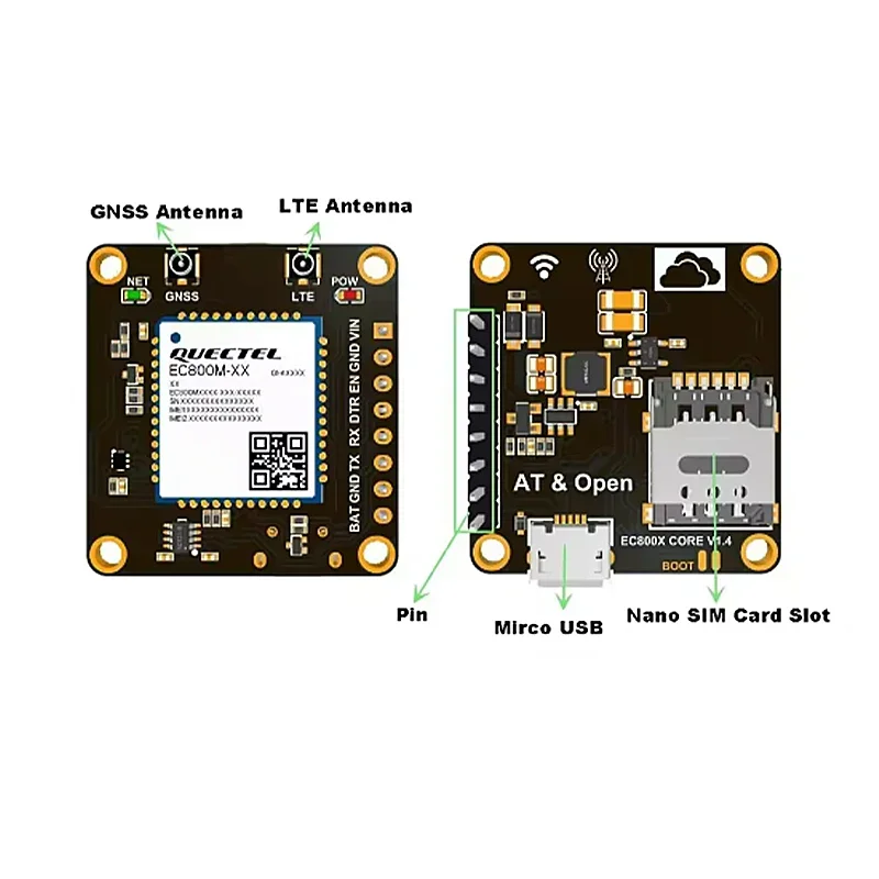 Quectel EG800K-EU LTE Cat1 bis Module Core Board Wi-Fi Scan Audio Band B1 B3 B5 B7 B8 B20 B28