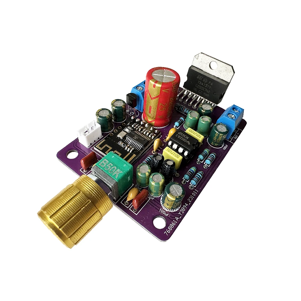 TDA7377 Bluetooth Digital Amplifier Audio Board Stereo Dual Channel 50W*2 Class AB Amplifier For 4-8 Ohm Speaker DC12V