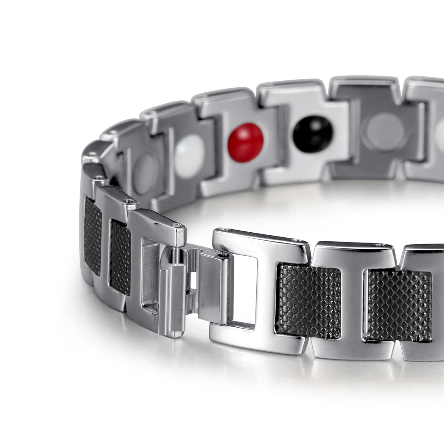 Rainso Magnetic Bracelet For Men Jewelry Fashion Stainless Steel Bracelets Bangle WristBand Sports Style Male Bracelet Gift
