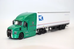 GL 1/64 Scale Ma ck Anthem With Trailer Pose Service Truck Transportation Diecast Alloy Toy Cars For Collection Display Gifts