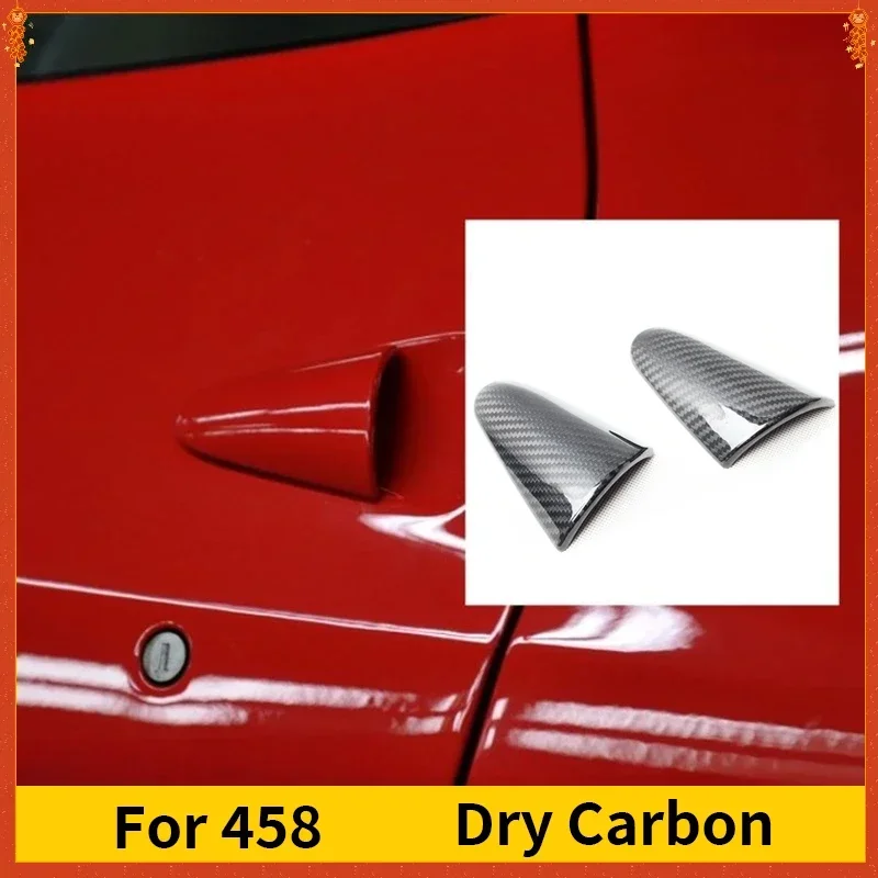 For Ferrari 458 Italia Spider Speciale Real Dry Carbon Fiber 2011-2016 Exterior Door Handle Cover Modification Accessories