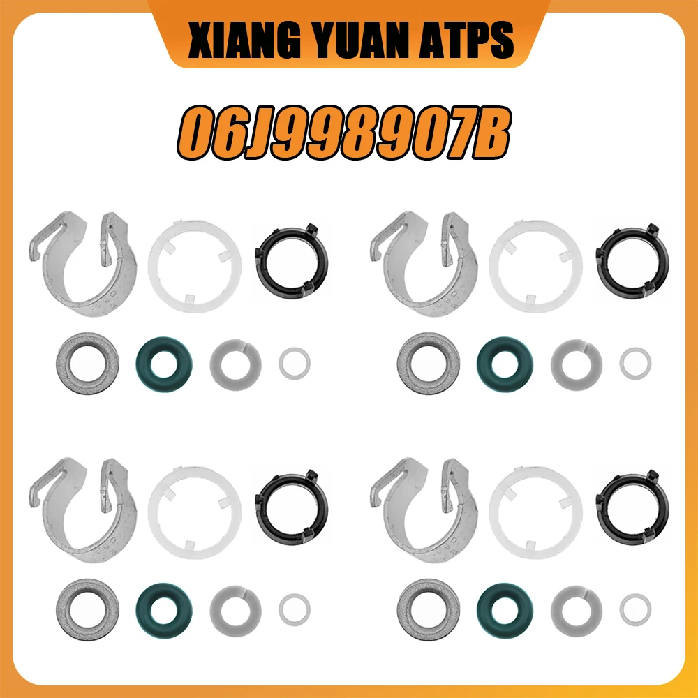 

1/4 set 06H998907A 06J998907B 06J998907D Fuel Injector O-ring Seals Repair Kits For Audi VW Jetta Golf Tiguan Beetle Passat CC