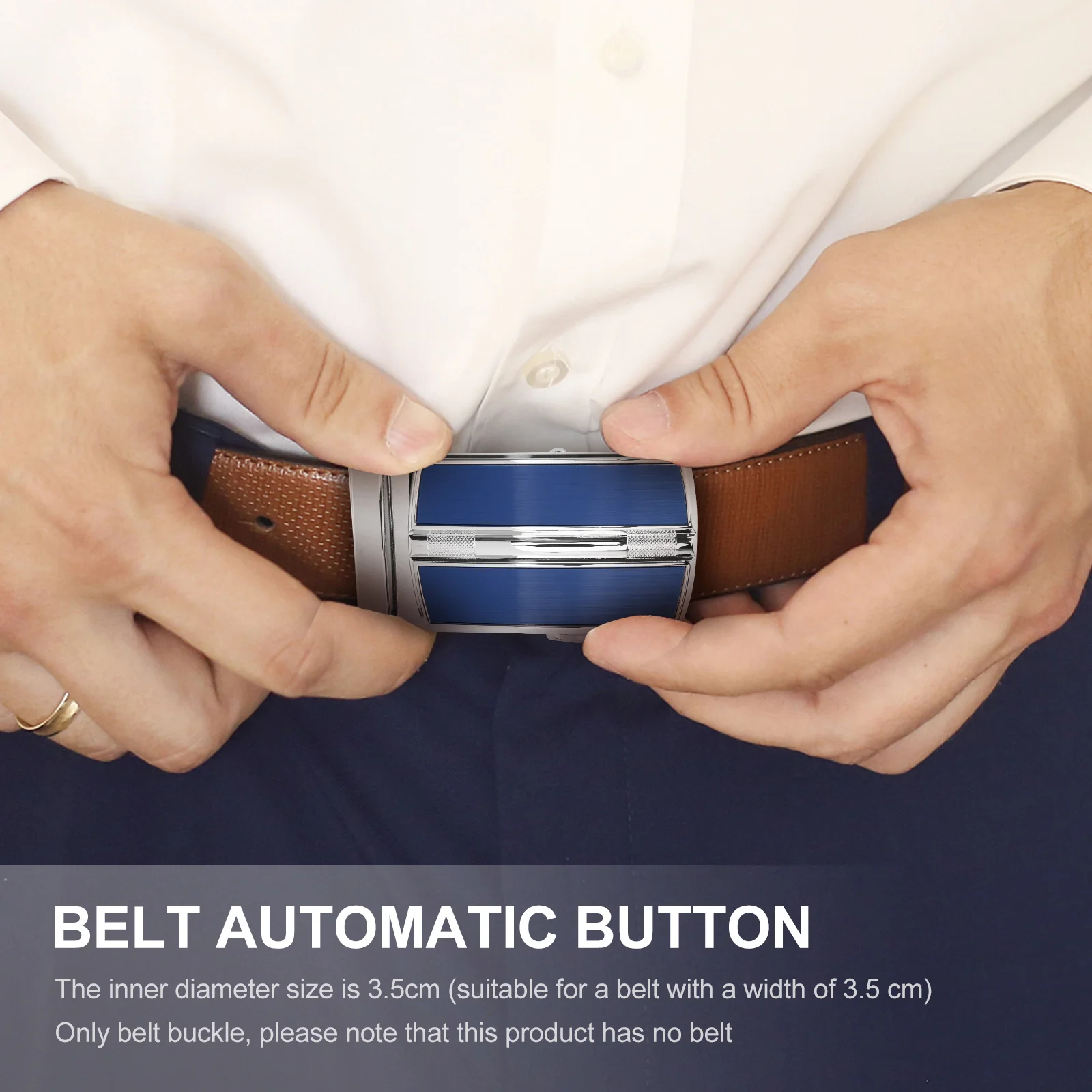1 قطعة مشبك حزام الرجال اللون الكلاسيكي سهل التجميع تفكيك الإكسسوارات حزام مشبك الرجال فستان الإكسسوار #2