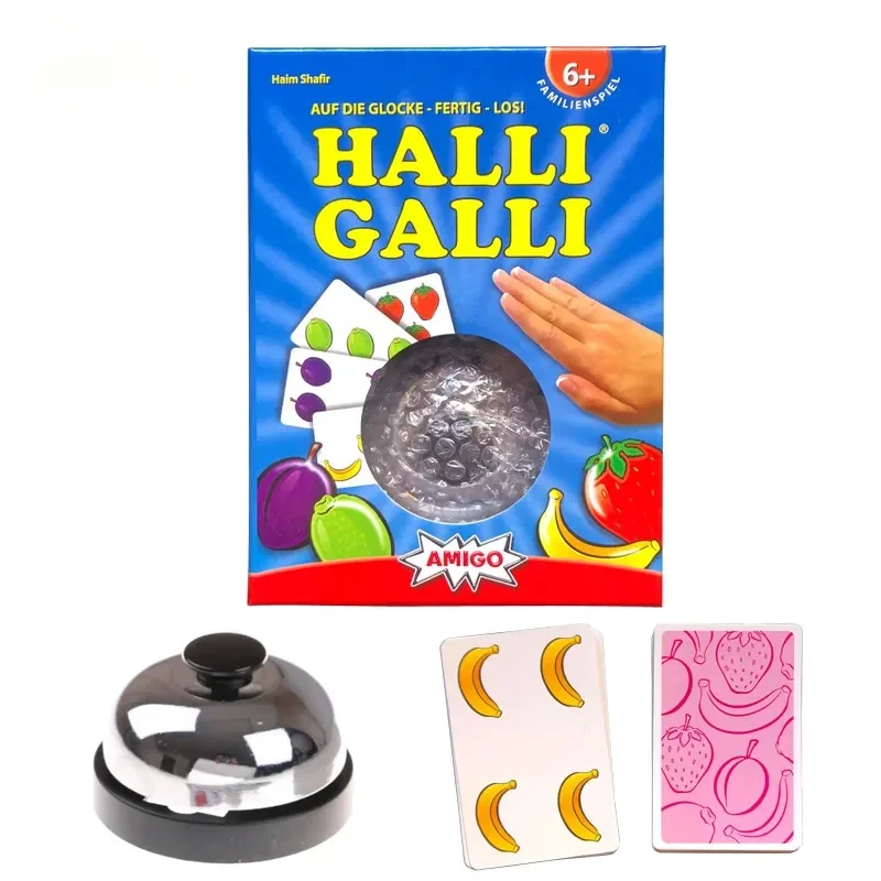 Halli Galli Tabletop Board Game Quick Response Family Leisure Party Activity Educational Multiplayer Interactive Card Toy XPY